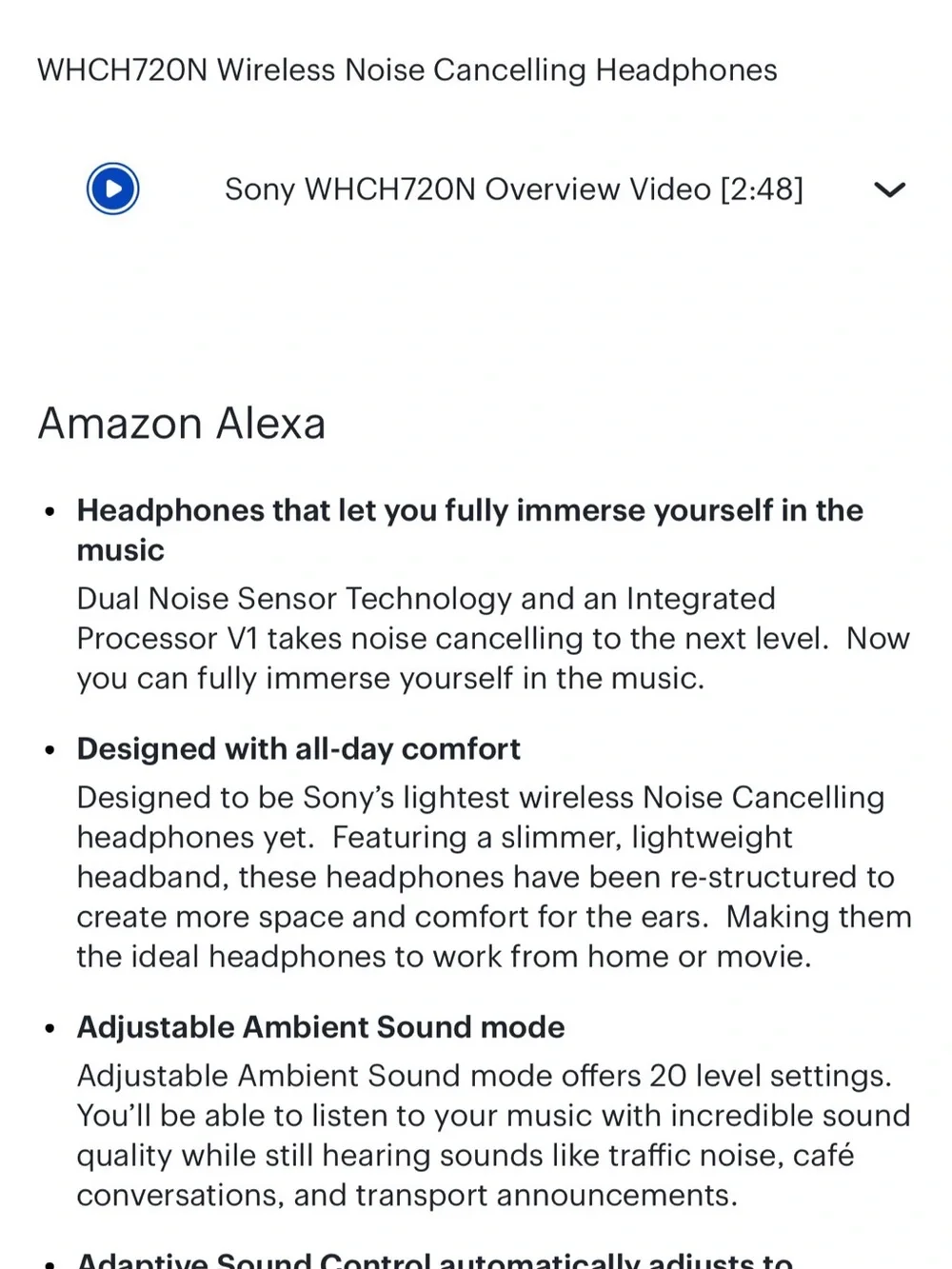 Sony Black Wireless On-Ear Headphones MDR-ZX220BT
